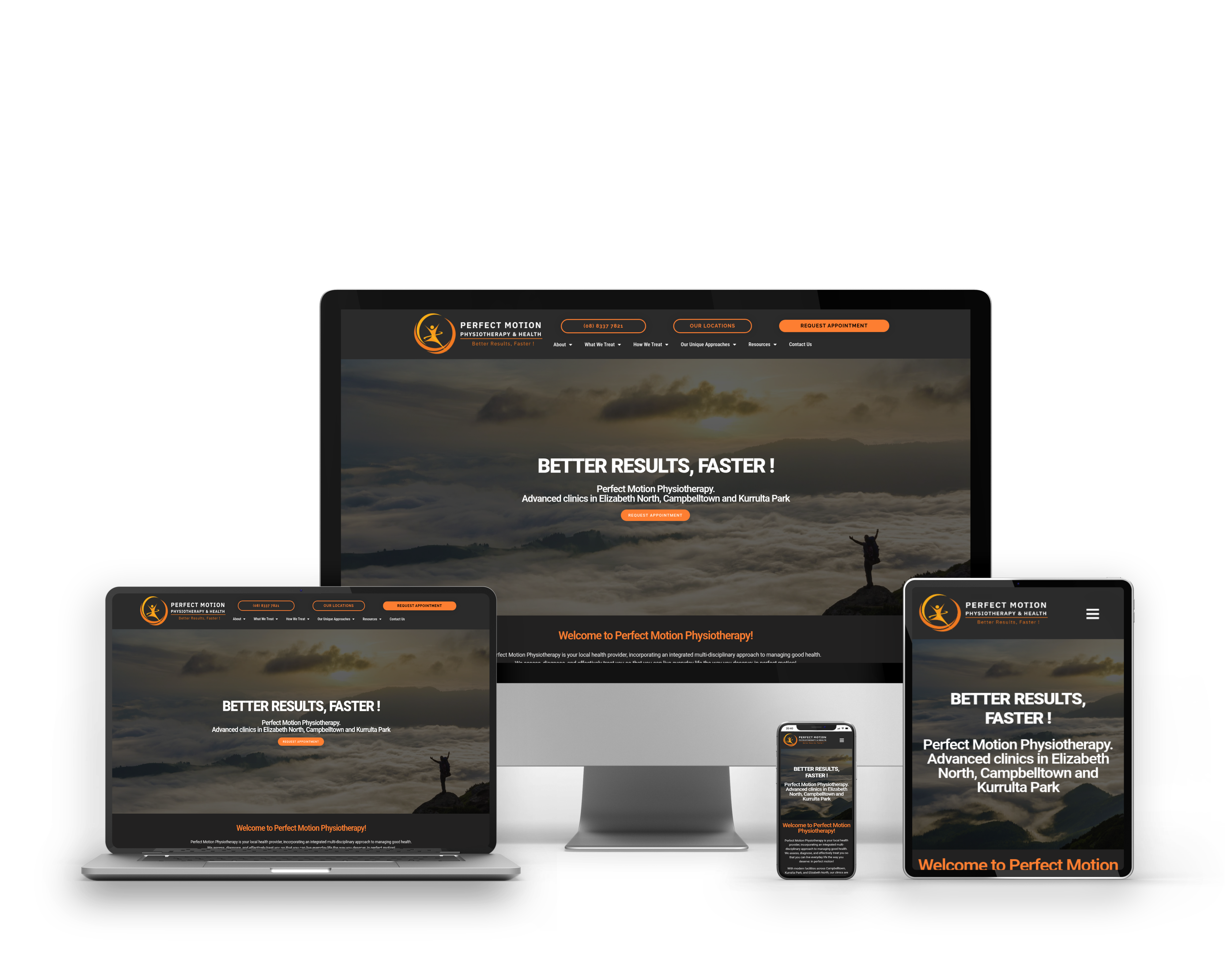 Perfect Motion Physiotherapy Mockup