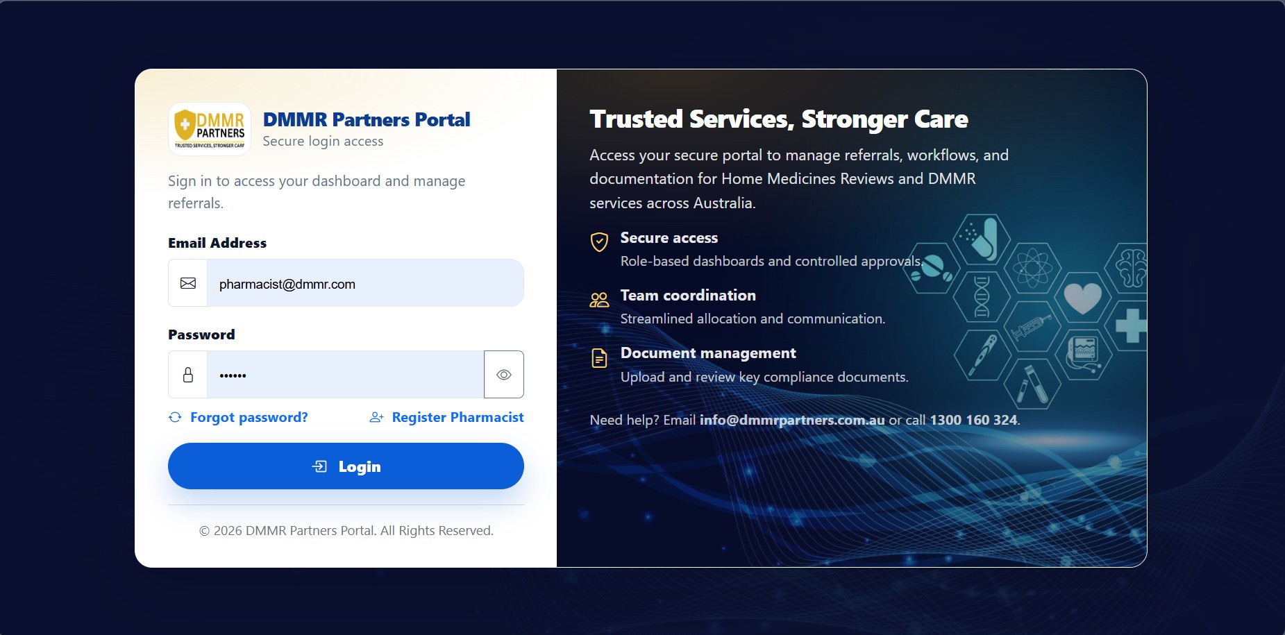 DMMR Partners Portal